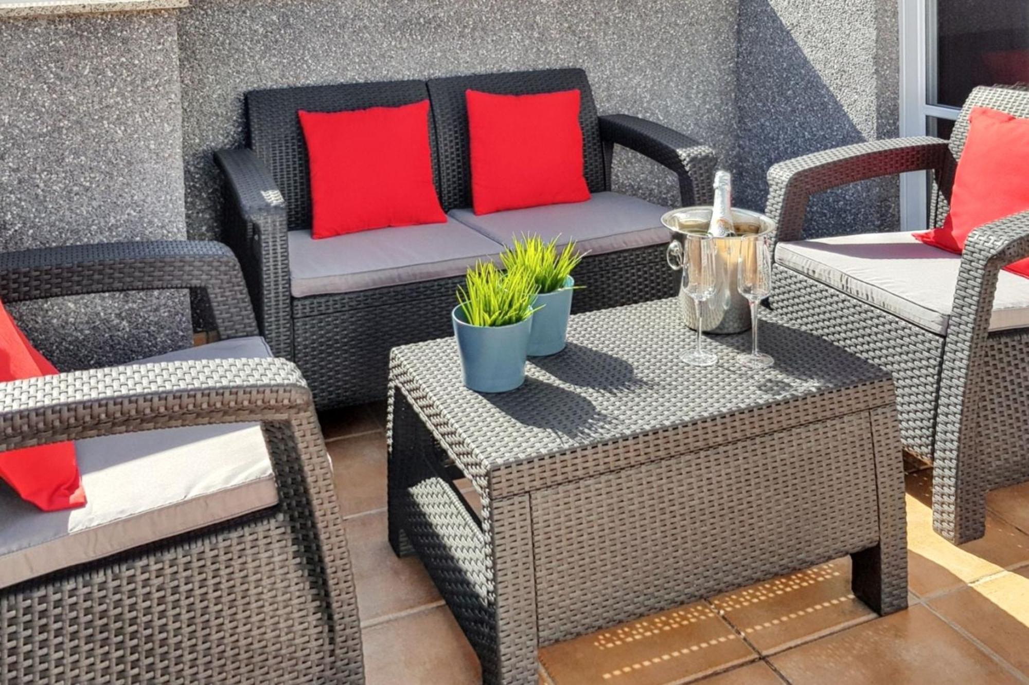 Bright Apartment In Puerto De Santiago 65 M² Terrace 외부 사진